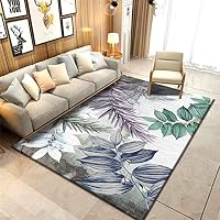 Amazon｜[ZS2L7] モンステラ柄 カーペット ラグマット 花柄 リーフ柄
